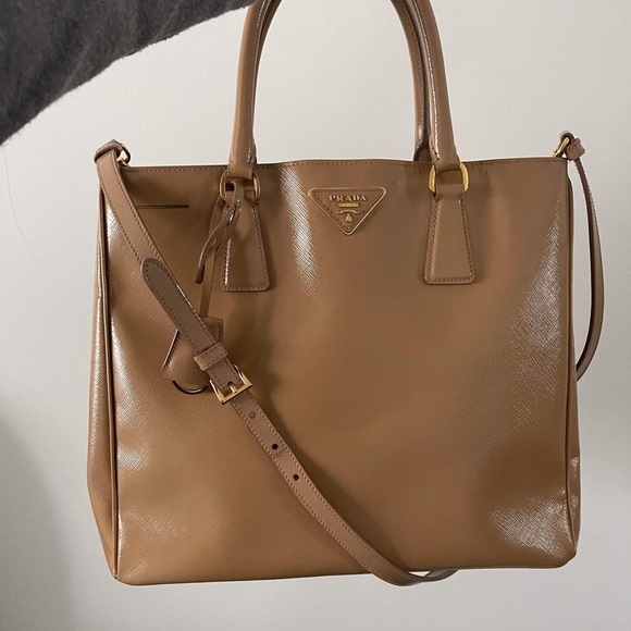 Prada Lux Saffiano Tote Beige - Picture 15 of 16